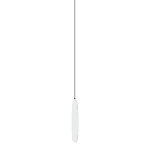 Paddle pin 1pkg10 sterling silver, 2 inch / long, 23 gauge