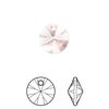 Drop 144pk light rose, Swarovski&reg; 12mm pendant mini disk 6428 image number 0