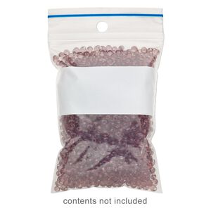 Bag, Tite-Lip&trade;, plastic, blue and clear, 3-1/2x2-1/4" top zip. Sold per pkg of 100.