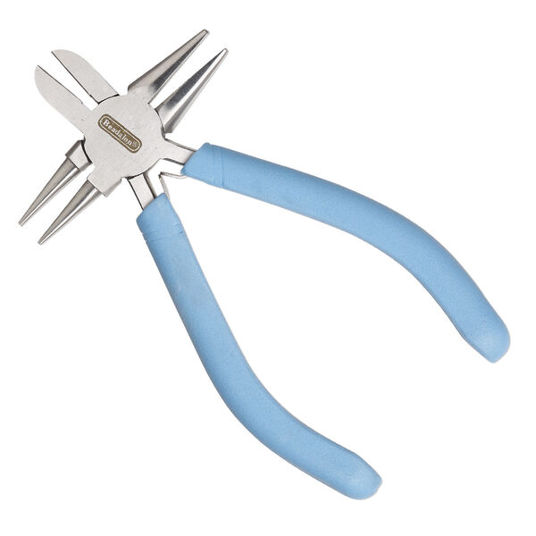 Pliers, Beadalon&reg; Multipliers&trade; 3-in-1 Tool, stainless steel and plastic polymer, pkg/1, pacific blue, 5-3/4 inches. image number 0