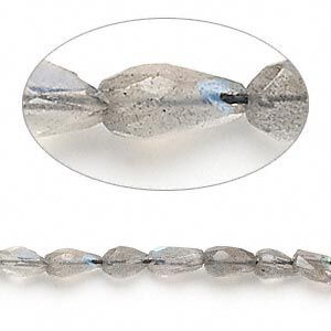 Labradorite 1pkg1, hand-cut faceted teardrop bead natural 14 inch 6x4mm-11x5mm