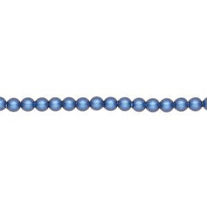 Pearl 1000pk iridescent dark blue, Swarovski&reg; 3mm round 5810