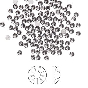 Flat back 1pkg1440, lilac ash foil back Preciosa MAXIMA Czech crystal hotfix rhinestone, 2.3-2.5mm chaton rose round SS8