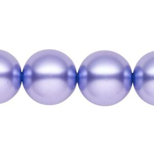 Pearl 1pk violet, Celestial Crystal&reg; 16mm round 15.5-16 inch