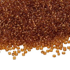 Seed bead, Ming Tree&trade;, glass, pkg/1 pound, #11 round, transparent root beer.