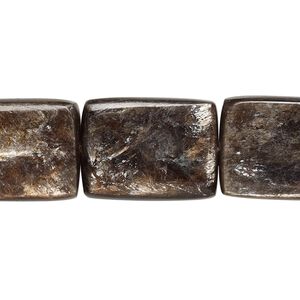 Mica 1pkg1, flat rectangle bead approximately 8 inch 20x15mm