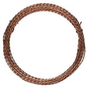 Wire, ParaWire&trade;, antiqued copper, twisted square, 21 gauge. Sold per 15-foot section.