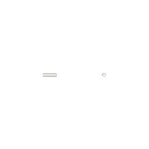 Bead 1pkg0.25troyoz sterling silver, 4x1mm tube (liquid silver)