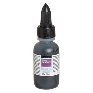 Liquid polymer clay 1pkg1, 1-fluid ounce opaque black Liquid Sculpey&reg;