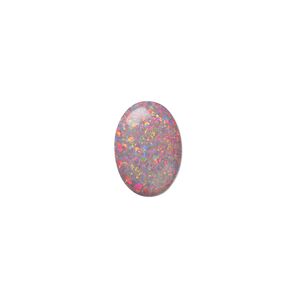 Cabochon, "opal" (silica and epoxy) (man-made), Mexican brown, 14x10mm calibrated oval. Sold individually.