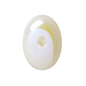 Druzy agate 1pkg1, hand-cut non-calibrated dichroic oval cab 29x19mm-31x24mm