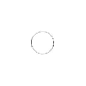 Jump ring 1pkg10 sterling silver, 12mm soldered closed round, 22 gauge / 10.8mm inside diameter