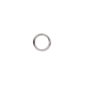 Jump ring 1pkg1000 gunmetal-plated, 9mm round, 18 gauge / 7mm inside diameter / brass