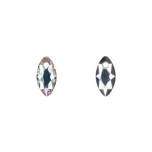Drop 1pkg48 crystal vitrail light P coating, Swarovski&reg;, 11.5mm pendant marquise 6437