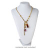 Display, necklace, velveteen and steel, white, 12-1/4 x 8-1/4 x 6-1/2 inches. Sold individually. image number 3