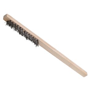 Fine steel wire brush, 8-1/4x5/8 inches. Sold individually.