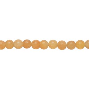 Red aventurine 1pkg1, matte round bead natural 8 inch 4mm