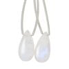 Rainbow moonstone 1pkg2, hand-cut top-drilled puffed teardrop bead natural 20x10mm image number 0