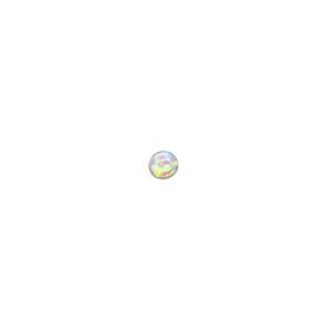 Cabochon, "opal" (silica and epoxy) (man-made), pink, 4mm calibrated round. Sold per pkg of 4.