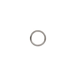 Jump ring 1pkg50 stainless steel, 9mm round, 20 gauge / 7.5mm inside diameter