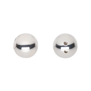 Bead 1pkg1 sterling silver, 12mm round