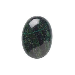 African "jade" 1pkg2, calibrated oval cab natural 25x18mm