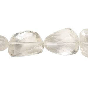 Citrine 1pkg1, hand-faceted nugget bead 6 inch large