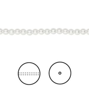 Pearl 100pk moonlight, Crystal Passions&reg; 3mm round 5810