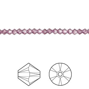 Bead 48pk iris, Crystal Passions&reg; 3mm bicone 5328