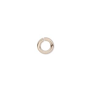 Jump ring 1pkg20 14Kt rose gold-filled, 4mm round, 20 gauge / 2.4mm inside diameter