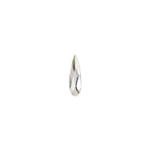 Flat back 180pk crystal foil back, Swarovski&reg; 10x2.8mm raindrop 2304