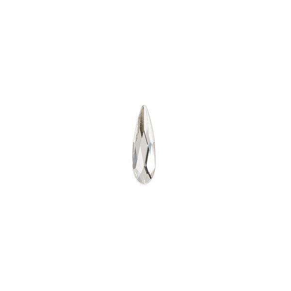 Flat back 180pk crystal foil back, Swarovski&reg; 10x2.8mm raindrop 2304 image number 0