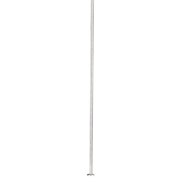 Head pin 1pkg10 sterling silver, 3 inch, 22 gauge image number 0