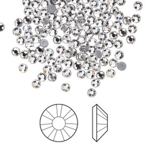 Flat back 1440pk crystal foil back, Swarovski&reg; hotfix 2.7-2.9mm rose round SS10 2038HF