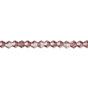 Bead 1pk transparent medium purple, Celestial Crystal&reg; 4mm bicone 15.5-16 inch