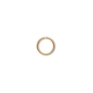 Jump ring 1pkg500 gold-plated, 9mm round, 18 gauge / 7mm inside diameter / brass
