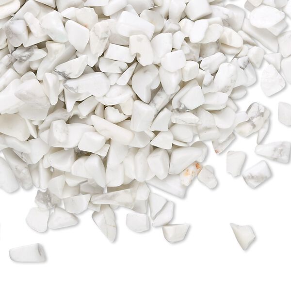 Howlite 1pkg50g, undrilled inlay chip natural mini image number 0