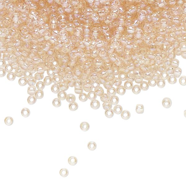 Seed bead, TOHO BEADS&reg;, glass, pkg/250g, #11 round, translucent rainbow rosaline (TR-11-169). image number 0