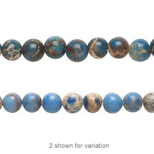 Magnesite 1pkg1, round bead 15.5-16 inch 6mm