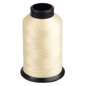 Thread, Nymo&reg;, nylon, light tan, size D. Sold per 3-ounce spool.