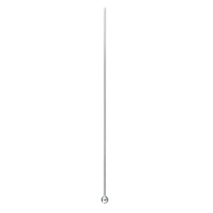 Head pin 1pkg500 stainless steel, 2 inch / 2mm ball tip, 24 gauge
