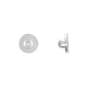 Earnut 1pkg1000, 9x5mm, rubber clear 500 pair