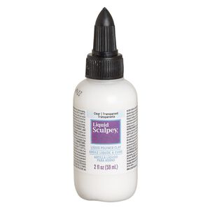 Liquid polymer clay 1pkg1, 2-fluid ounce transparent clear Liquid Sculpey&reg;