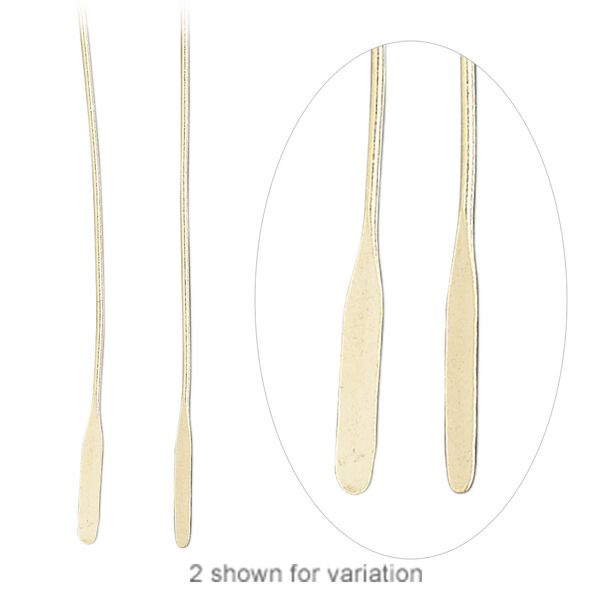 Paddle pin 1pkg10 14Kt gold-filled, 2 inch / long, 23 gauge image number 0