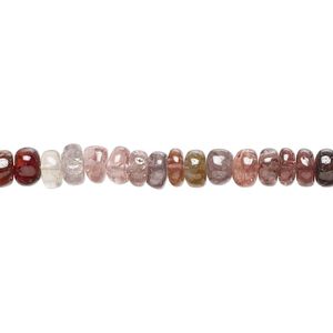 Multi-spinel 1pkg1, hand-cut rondelle bead natural 8 inch 5x3mm