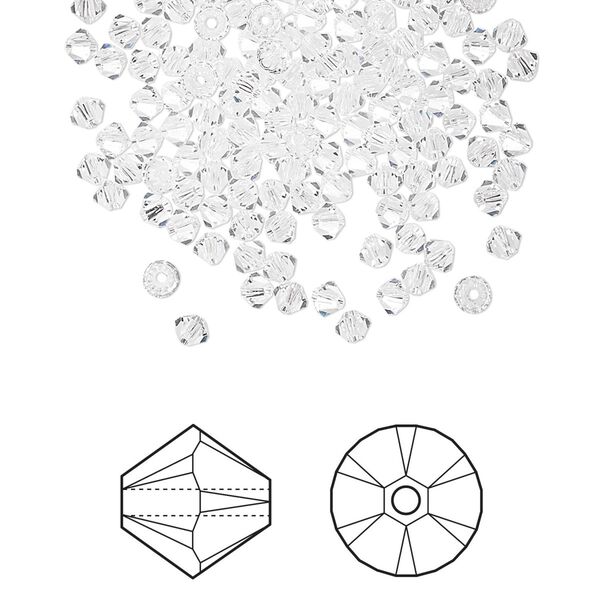 Bead 48pk crystal, Crystal Passions&reg; 2.5mm bicone 5328 image number 0