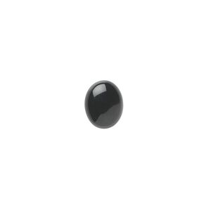 Black onyx 1pkg10, calibrated oval cab 10x8mm