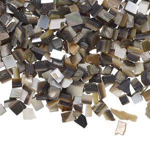 Black lip shell 1pkg1oz, undrilled inlay chip natural mini