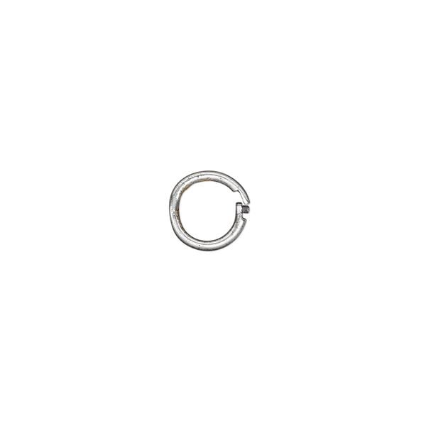 Loop Lock&trade;, JBB Findings, antique silver-plated brass, 8mm smooth round. Sold per pkg of 4. image number 0