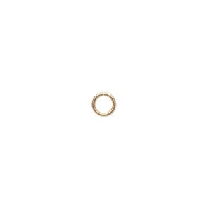 Jump ring 1pkg20 14Kt gold-filled, 5mm round, 20 gauge / 3.4mm inside diameter